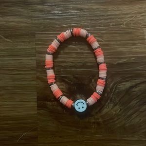 summer glow clay bead bracelet preppy handmade